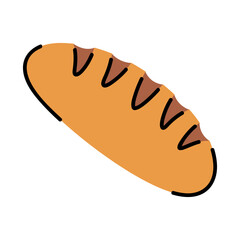 Freshly Baked Bread Loaf Illustration
