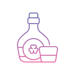 Obraz premium Whiskey Icon vector stock illustration