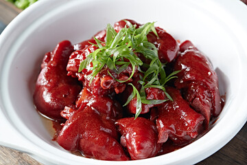 Delicious casserole Mao's braised pork trotters