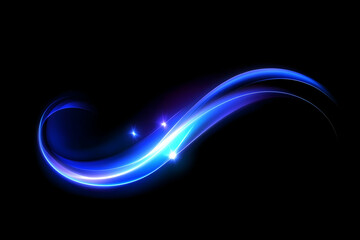 Abstract blue glowing wave design, perfect for backgrounds, websites, and presentations.  Dynamic, elegant, and modern.