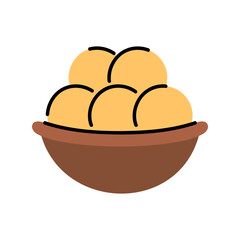 Bowl of Delicious Round Food Items