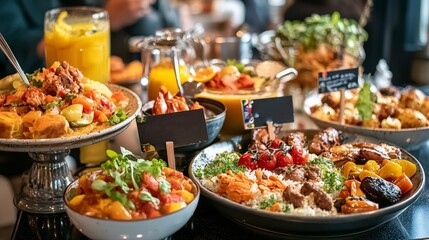 Vibrant urban feast city street food photography lively setting aesthetic view counted culinary delights