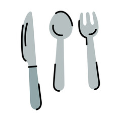 Simple Cutlery Set for Dining and Table Settings