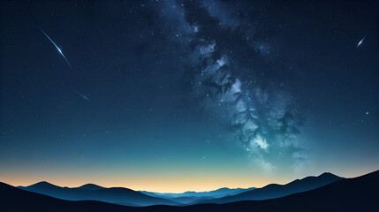 Subtle Starry Night Background with Space for Text.