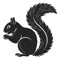 Squirrel Silhouette vector illustration