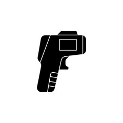 Thermometer Gun glyph icon