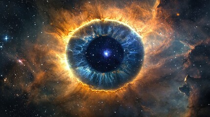 Celestial Eye in the Universe Revealing Cosmic Beauty and Wonder