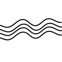 Curve wave seamless pattern
