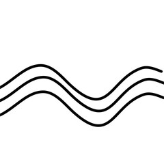 Curve wave seamless pattern
