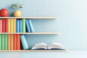 Cozy Colorful Bookshelf And Artistic Elements Creating A Vibrant Zoom Background For Engaging Online Presentations