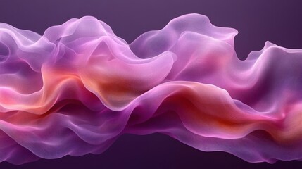 Fototapeta premium Abstract Pink Purple Orange Wave Design