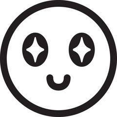 絵文字　顔文字　顔　目　キラキラ　アイコン　飾り　イラスト　デザイン　素材