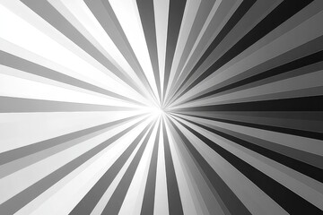 Obraz premium Abstract monochrome radial pattern with gradient shades radiating from the center, creating depth