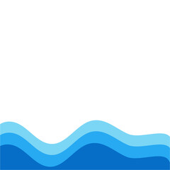 Blue river ocean wave layer
