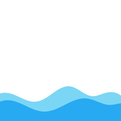 Blue river ocean wave layer
