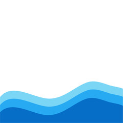 Blue river ocean wave layer
