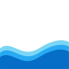 Blue river ocean wave layer
