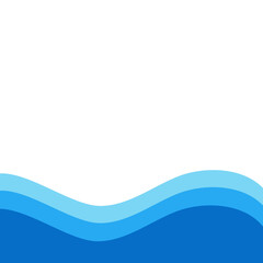 Blue river ocean wave layer
