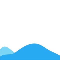 Blue river ocean wave layer
