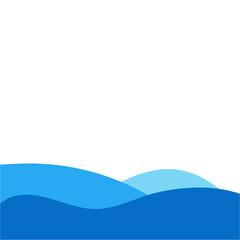 Blue river ocean wave layer
