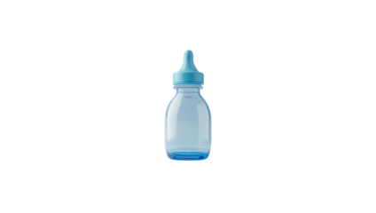 3D rendering of baby milk bottle isolated on white background.
