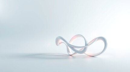 graphic design featuring a stunning abstract minimalist background with a group of intricately twisted shapes