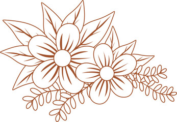 Flower Line Art