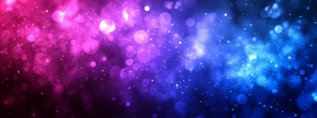 Bokeh Lights: A Dreamy Pink and Blue Abstract Background