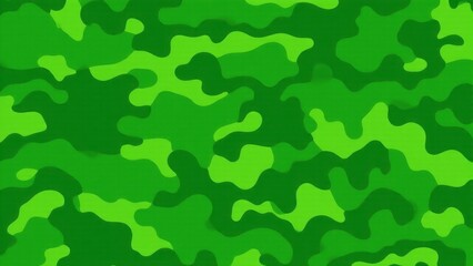 A camo green pattern with various shades of green in an abstract, irregular design.