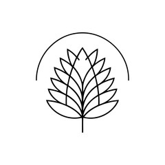 leaf and plant logo