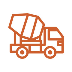 toy truck isolated on white