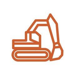 excavator vector illustration