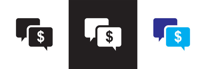 Accounting  icons set. Isolated on white and black background. Vector illustration. EPS 10