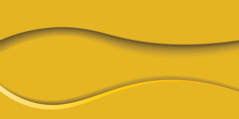 abstract bright blue and yellow wave business banner vector illustrator