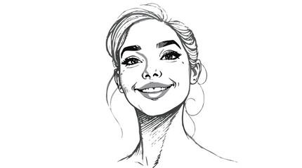 Latina Sketch Portrait