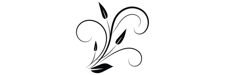 Flourishes vintage. Ornamental borders and dividers, filigree ornament swirls. Victorian decoration elements . 