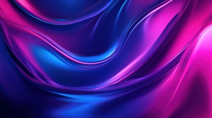 Obraz premium Vibrant Flowing Abstract Art with Neon Lights and Colorful Gradient Backgrounds