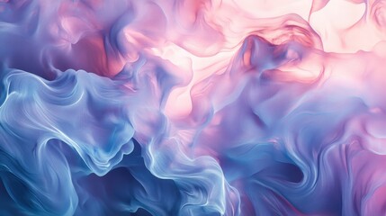 Obraz premium Abstract swirling pastel fabric textures in blue and pink