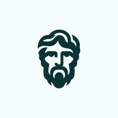 Greek man logo