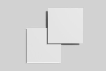 Square Flyer Blank Mockup