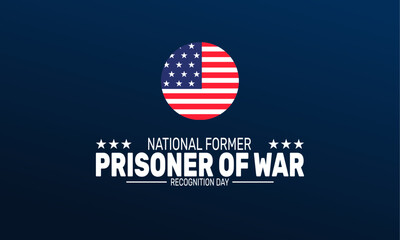 National POW MIA Recognition Day. Holiday concept. suitable for placard, background,Greeting Card, Poster design template with text inscription, standard Social Media Post.