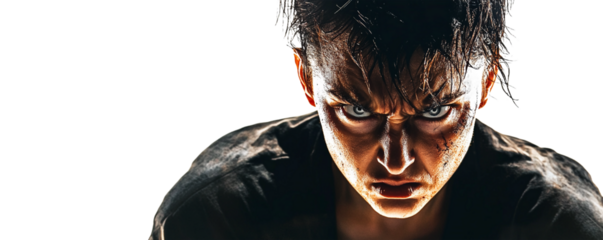 Creepy Zombie Woman with Painted Skull Face, Halloween Theme
