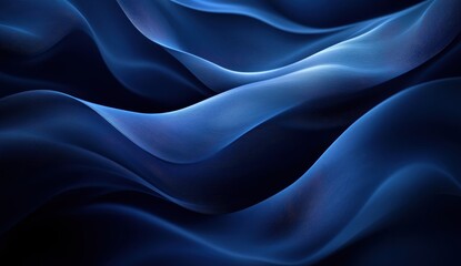 Fototapeta premium Abstract blue wavy texture with soft flowing lines creating a serene and tranquil backdrop suitable for various creative projects and modern designs