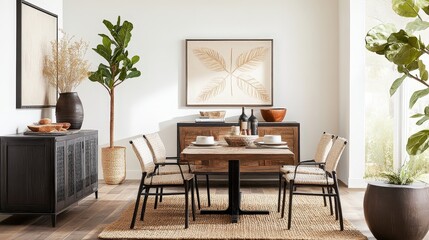 Modern Bohemian Dining Room