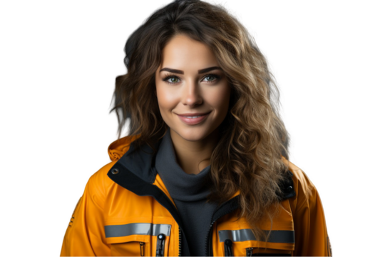 Female Engineer with Level – Professional Woman in Construction