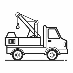 crane with truck
