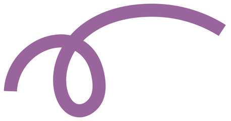 Obraz premium Purple squiggle line – vector illustration of abstract stroke