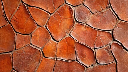 Artistic orange stone pavement with abstract shapes and textures perfect for architectural backgrounds