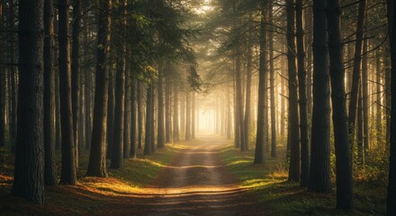 Fototapeta premium path in the woods