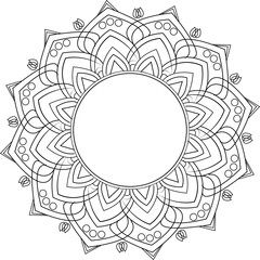 Monogram mandala fancy art new